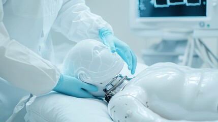 Poster - Doctors Exploring the Impact of AI on Diagnostics, a detailed examination of artificial intelligence's transformative role in medical analysis and patient care.