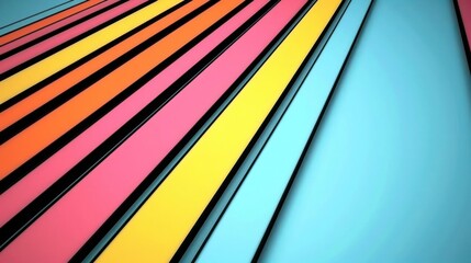 Poster - Colorful abstract background with vibrant stripes creating a dynamic visual effect