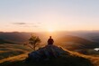 © Patrick Louvet - Meditation und Reflexion in der Natur bei Sonnenuntergang
