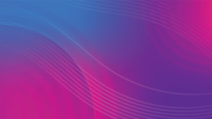 Wall Mural - abstract background with circular graphic lines on blue and pink