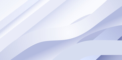 Poster - Abstract white background. Geometric shape light and shadow abstract design vector.