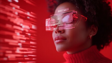 Poster - Futuristic Cybersecurity Workspace Holographic Data Interface in Vibrant Indian Tech Startup - Enhancing Digital Collaboration and Real-Time Security Analysis