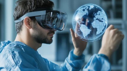 Poster - Futuristic VR Holographic Collaboration Tech Insights for Global Scientific Teams in Healthcare - Transformative Connectivity and Interactive Workspace in Digital Medicine