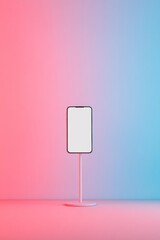Aufkleber - Neo-Chromatic LED Workspace Smartphone on Tripod Creating Viral Videos - Digital Storytelling and Social Media Marketing in Creative Industries