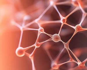 Leinwandbilder - Futuristic Healthcare Network Visualization Digital Mesh Structure Representing Integrated Patient Data Systems - Revolutionizing Medical Collaboration and Analytics Efficiency