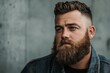 © Michael - Portrait of a bearded man wearing a denim jacket, looking away from the camera with a thoughtful expression
