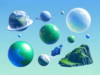 earth in space