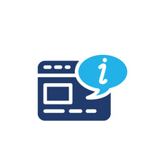 Poster - web page info colored icon vector design good for web or mobile app