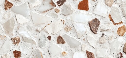 Poster - White marble background