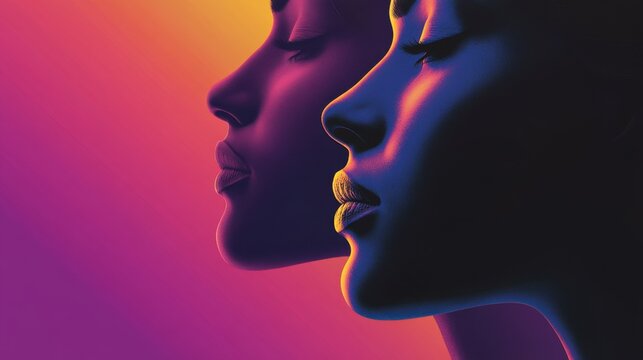 Femalefocused graphics promote genderspecific campaigns.