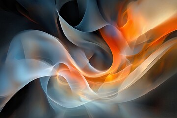 Poster - A black hole pulling in surreal glowing shapes and colors.