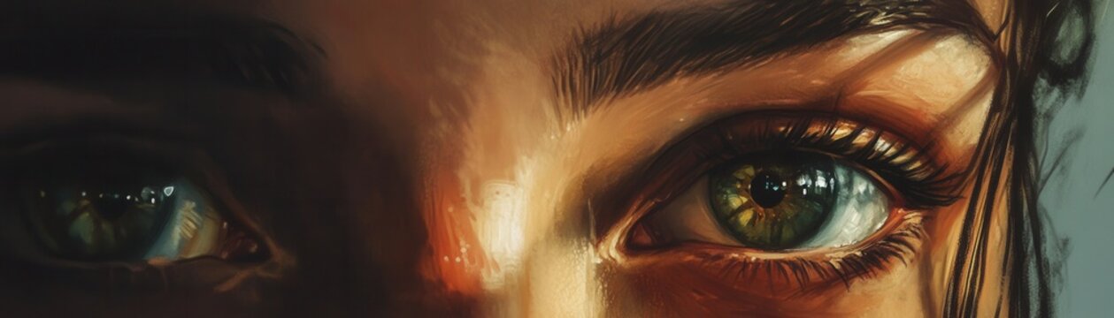 Personal branding often includes human portrait graphics.
