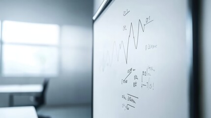Poster - Graphical Data Representation on Whiteboard in Modern Office Setting