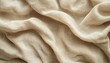 © boler - Beige Linen Fabric Draped Softly Showing Texture