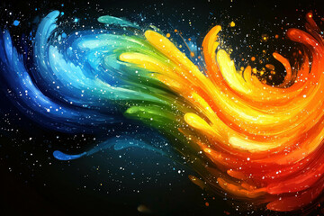 Wall Mural - vibrant vector background