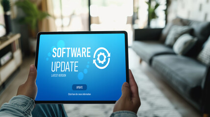 Aufkleber - software update on computer for brisk version of device software upgrade