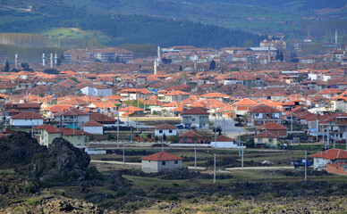 Sticker - A view from the historical city of Kula in Manisa, Turkey