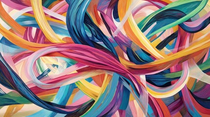 Poster - Abstract Colorful Swirls