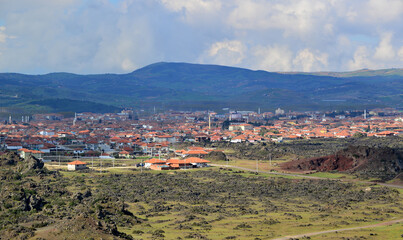 Sticker - A view from the historical city of Kula in Manisa, Turkey