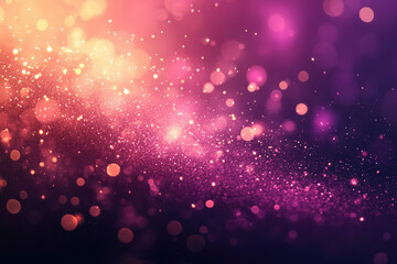 Aufkleber - Abstract background with pink and gold glitter bokeh, sparkling and vibrant, perfect for festive designs.