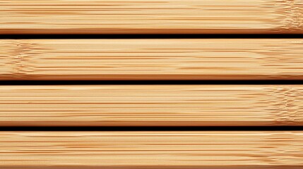 Wall Mural - Close-up of horizontal bamboo planks, natural texture, background for design