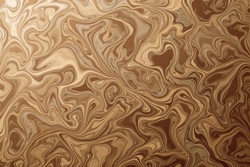 Poster - Abstract marbled pattern with brown and beige tones on a smooth background.