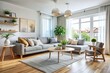 © Danicha - Scandinavian Living Room Interior Design, Modern Minimalist Apartment, Air Conditioning, Long Exposure Photography