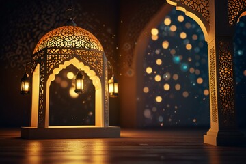 Wall Mural - mosque at night