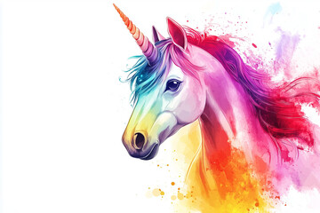  unicorn in minimalist style