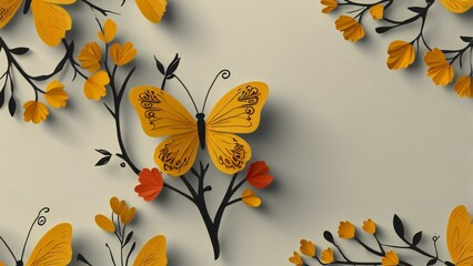 Wall Mural - autumn leaves background