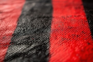 Poster - Red and black textured abstract background with forced perspective .