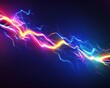 © Aryan - A minimalist vector design of clean lines and shapes in bright electric colors and lights captured under vivid lighting