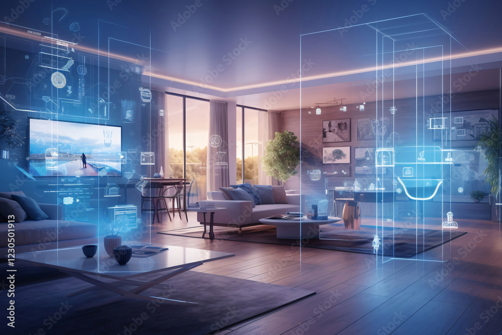Controllers with holographic controllers for communicating with modern ...