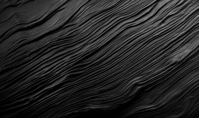 Poster - A black and white photo of a wood grain