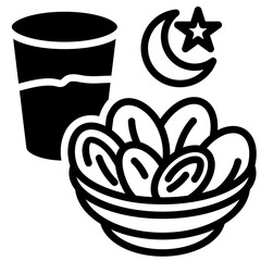 Wall Mural - Iftar Icon