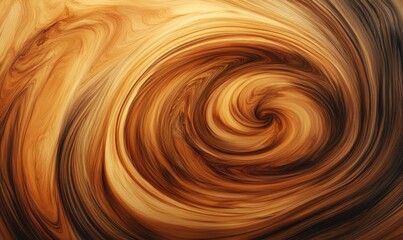 Fototapete - A swirl of brown and orange colors