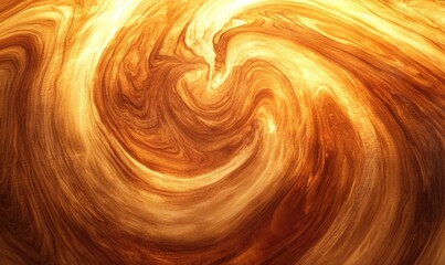 Fototapete - The image is a swirl of brown and orange colors, creating a sense of movement