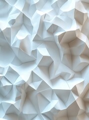 Poster - Abstract White Geometric Texture, Wall Background, Design