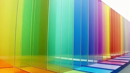 Poster - an array of natural rubber sheets displayed in a wellorganized inventory space their smooth surface 