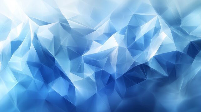Blue polygonal abstract background forming a modern design