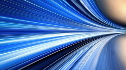 Poster - dynamic light trails abstract space digital art vivid colors close-up motion concept