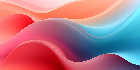 Aufkleber - Abstract colorful background with smooth lines, futuristic wavy vector illustration