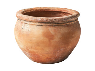 Isolated Simple Clay Pot