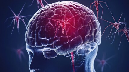 Poster - Microscopic Organisms Infecting Human Brain