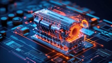Poster - Advanced Engine Design Digital Visualization Technology