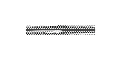 Fototapete - Motorcycle tire tracks vector illustration. Grunge automotive element useful for poster, print, flyer, book, booklet, brochure and leaflet design.