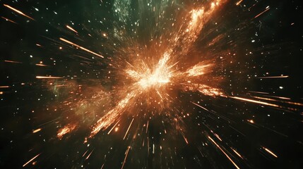 Poster - Radiant Explosion Of Light And Energy In Space