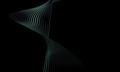 Fototapete - Elegant Dark Background with Symmetrical Line Pattern