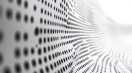 Creative digital dots background symbolizing digital data, modern minimalistic design with bright light tones, blurred effect and empty space for caption or text