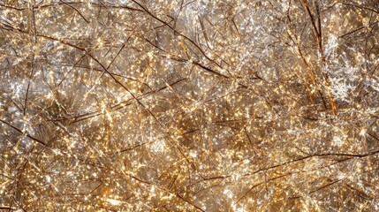 Poster - Golden branches sparkle with winter light